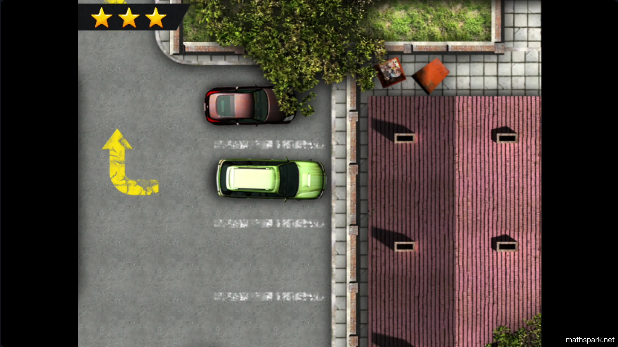 Tip: Using an open area to turn the car around and drive forward